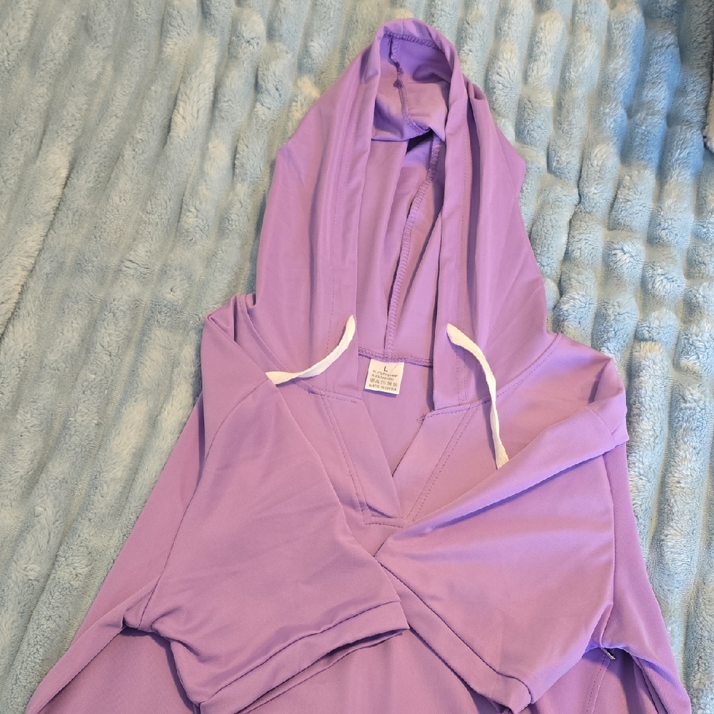 Purple Hooded Sweatshirt